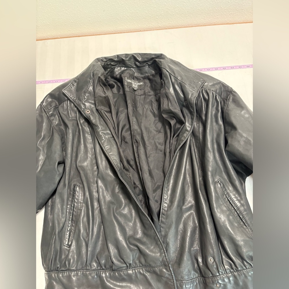 Gino Giorgio Vintage Leather Jacket – Size M
